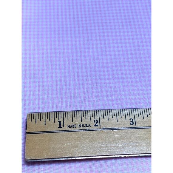 Pink Gingham Check Cotton Fabric 1/2 yard 44" wide Quilting - Picture 2 of 4